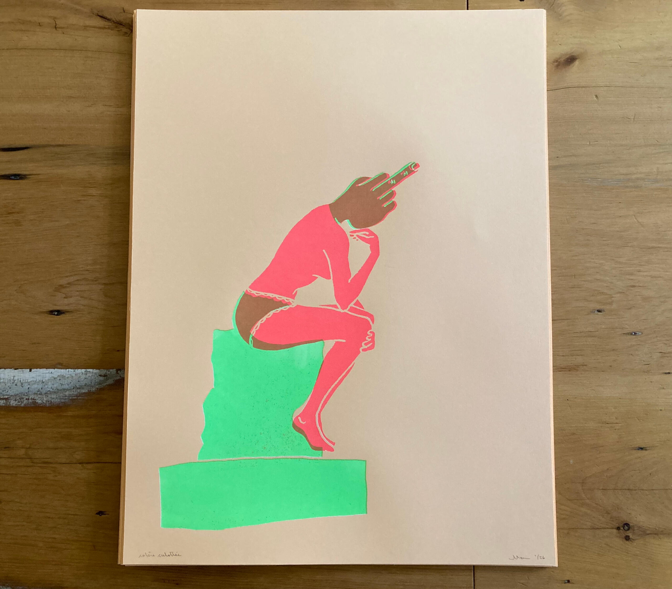 Colère culottée Sérigraphie